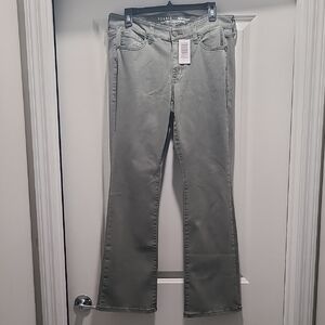 Torrid Vintage Olive Mid-Rise Bootcut Jeans